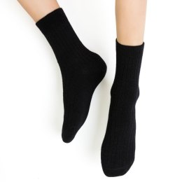 SKARPETY DZIECIĘCE MERINO WOOL BEZUCISKOWE 130 26-28 czarny