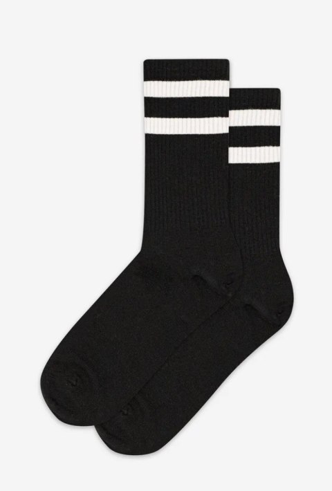 SKARPETY MŁODZIEŻOWE PASKI 39-41 black SKARPETY MŁODZIEŻOWE PASKI 39-41 black
