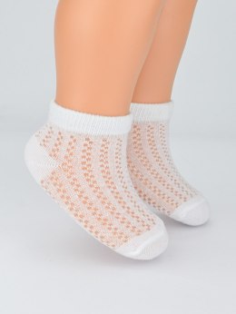 SKARPETY NIEMOWLĘCE ŻAKARDOWE SB117 6-12M biały