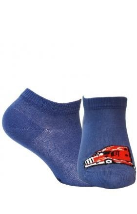 STOPKI WZOROWANE 2-6 LAT 21-23 jeans.b60/wz.859