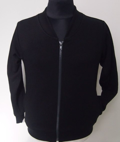BLUZA KARDIGAN R.110-116 SALE 116 czarny BLUZA KARDIGAN R.110-116 SALE 116 czarny