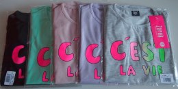 BLUZKA DZIEWCZĘCA C'EST LA VIE KR R.158-164 SALE 164 mix kolor