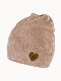 CZAPKA WELUROWA CP-012 42-48 brudny róż