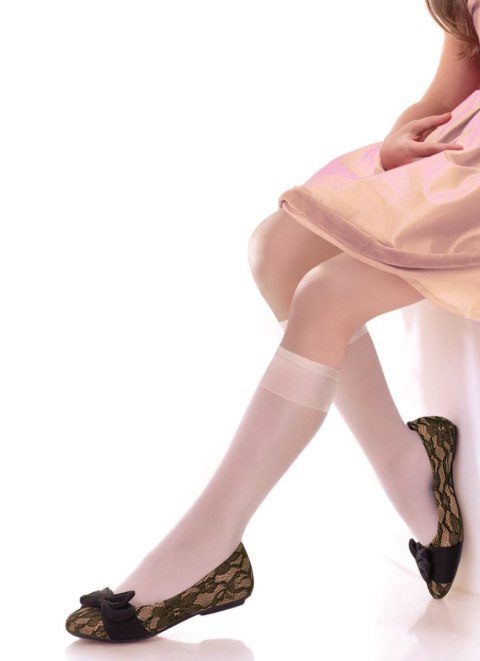 PODKOLANÓWKI DZIEWCZĘCE EWA 20 DEN uni bianco PODKOLANÓWKI DZIEWCZĘCE EWA 20 DEN uni bianco