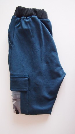 SPODNIE NIKODEM R.122-146 SALE 140 morski