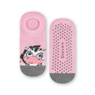 STOPKI DZIECIĘCE FROTTE ABS 134 29-31 039 różowy/zebra