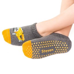 STOPKI DZIECIĘCE FROTTE ABS 134 32-34 052 szary/samochód