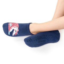 STOPKI DZIECIĘCE FROTTE ABS 134 32-34 062 jeans/jednorożec