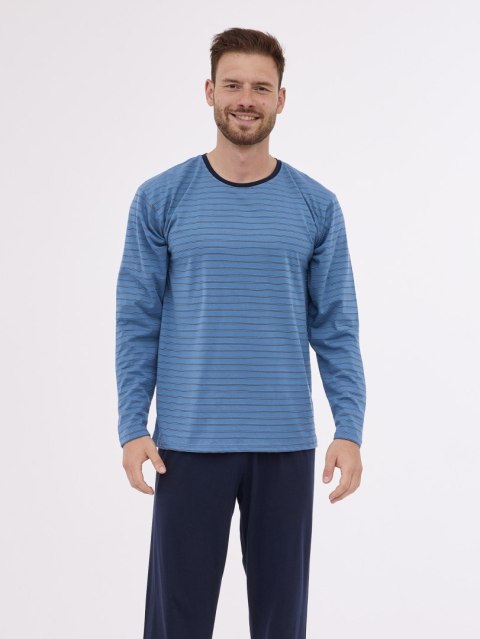 PIŻAMA MĘSKA VARIOUS 138/49 DR XL niebieski PIŻAMA MĘSKA VARIOUS 138/49 DR XL niebieski
