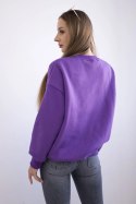 Bluza damska oversize z napisem Vanderbilt fioletowa uniwersalny
