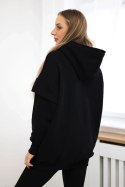 Bluza ocieplana z półgolfem czarna uniwersalny