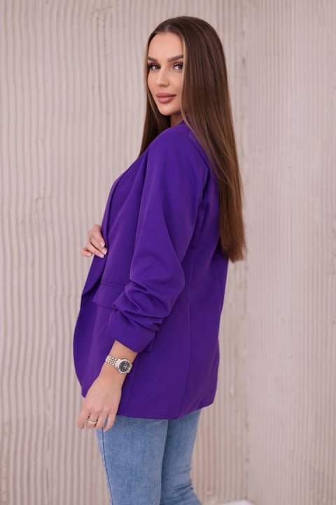 Marynarka z klapami elegancka ciemno fioletowa uniwersalny Marynarka z klapami elegancka ciemno fioletowa uniwersalny
