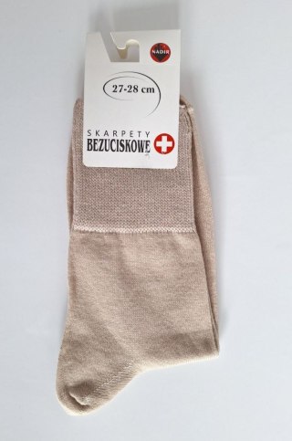 SKARPETY BEZUCISKOWE 39-41 beżowy