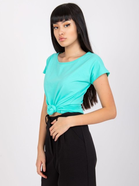 T-shirt RV-BZ-4622.37 turkusowy S T-shirt RV-BZ-4622.37 turkusowy S