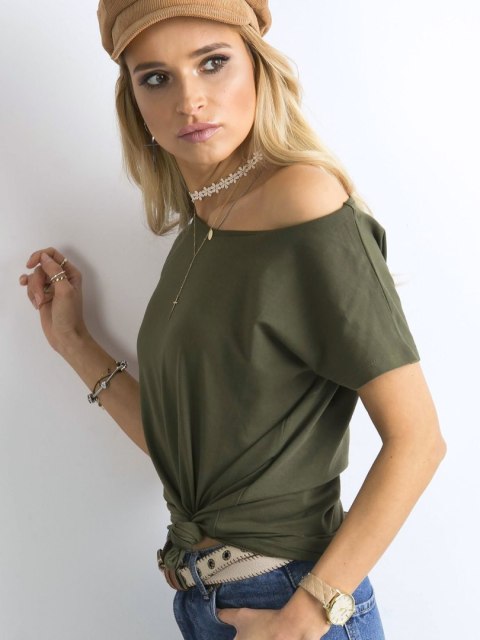 T-shirt RV-BZ-4622.69 khaki S T-shirt RV-BZ-4622.69 khaki S