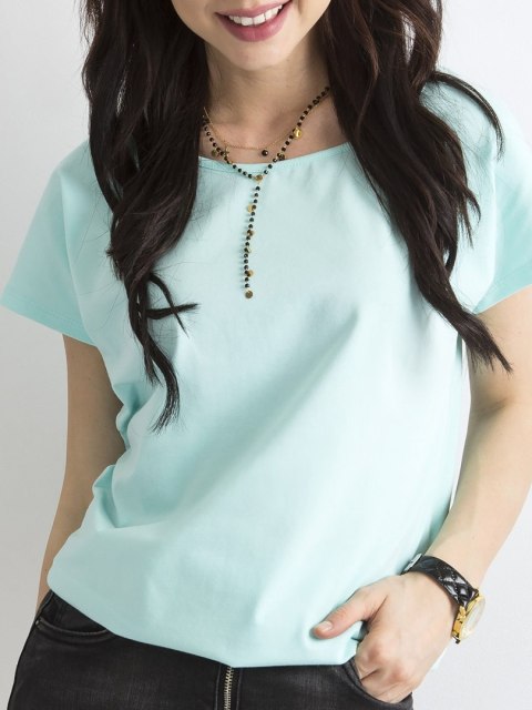 T-shirt RV-BZ-4622.84 mietowy L T-shirt RV-BZ-4622.84 mietowy L