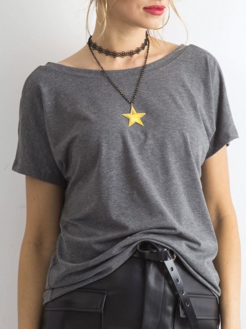 T-shirt RV-TS-4662.37P ciemny szary L T-shirt RV-TS-4662.37P ciemny szary L