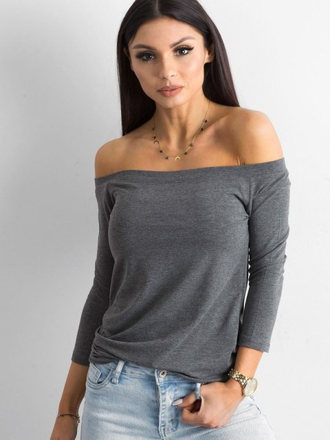Bluzka RV-BZ-4692.99 ciemny szary XL Bluzka RV-BZ-4692.99 ciemny szary XL