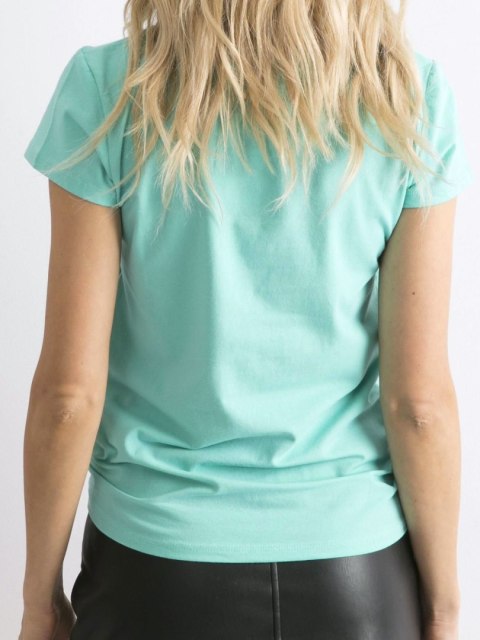 T-shirt RV-TS-4623.83 turkusowy S T-shirt RV-TS-4623.83 turkusowy S