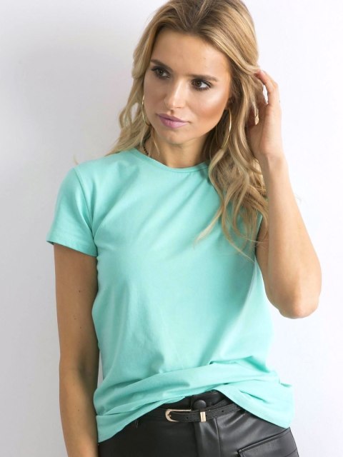 T-shirt RV-TS-4623.83 turkusowy S T-shirt RV-TS-4623.83 turkusowy S