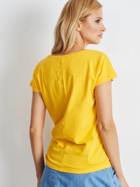T-shirt RV-BZ-4622.17 ciemny żółty L