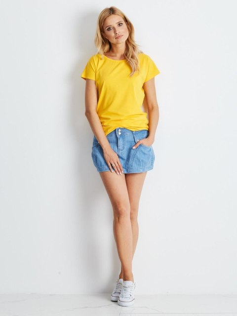 T-shirt RV-BZ-4622.17 ciemny żółty L