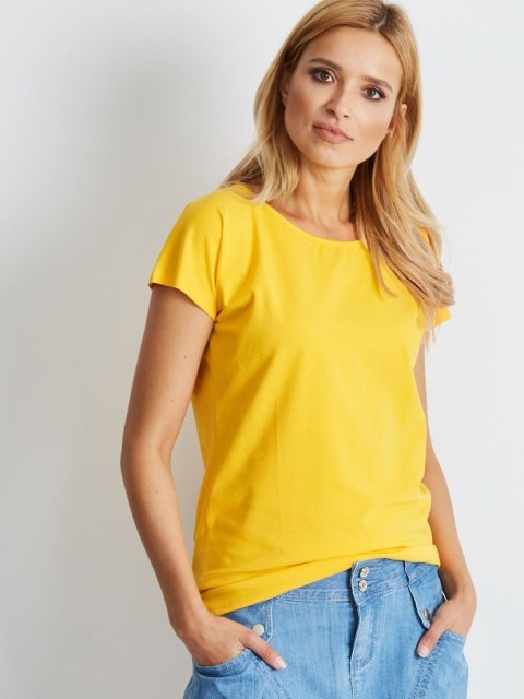 T-shirt RV-BZ-4622.17 ciemny żółty L