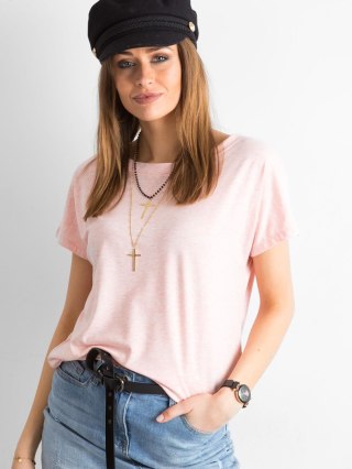 T-shirt RV-TS-4662.86 jasny różowy XS