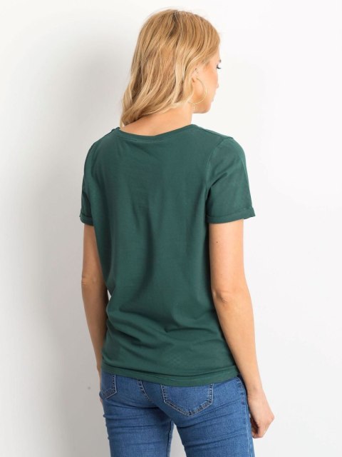 T-shirt RV-TS-4838.17P ciemny zielony XS T-shirt RV-TS-4838.17P ciemny zielony XS