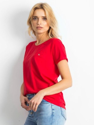 T-shirt RV-TS-4838.68P czerwony XS