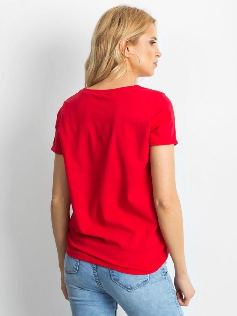 T-shirt RV-TS-4838.68P czerwony S T-shirt RV-TS-4838.68P czerwony S