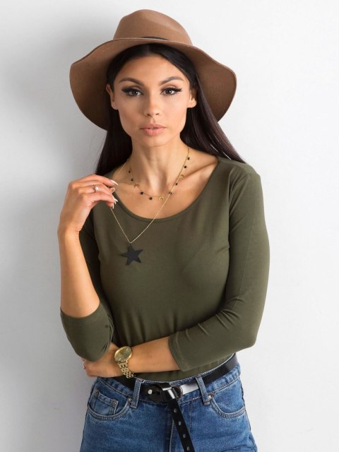 Bluzka RV-BZ-4690.37 khaki S Bluzka RV-BZ-4690.37 khaki S