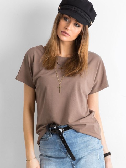 T-shirt RV-TS-4662.24P brązowy M T-shirt RV-TS-4662.24P brązowy M