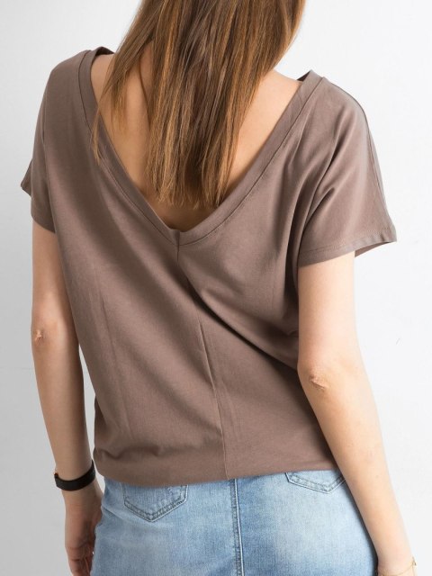 T-shirt RV-TS-4662.24P brązowy M T-shirt RV-TS-4662.24P brązowy M