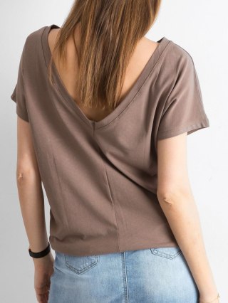 T-shirt RV-TS-4662.24P brązowy S
