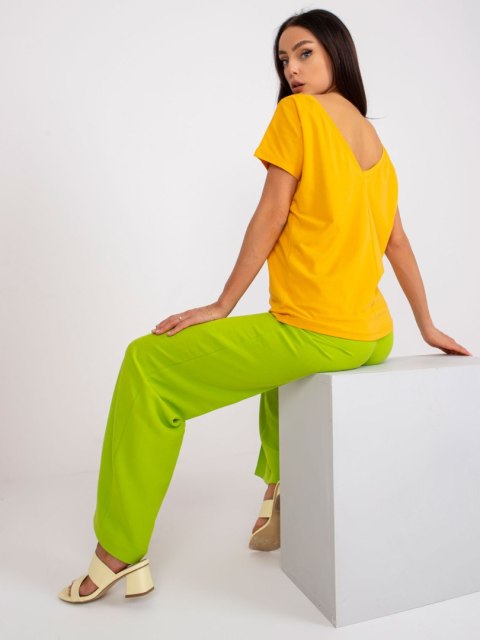 T-shirt RV-TS-4662.86 ciemny żółty XS T-shirt RV-TS-4662.86 ciemny żółty XS
