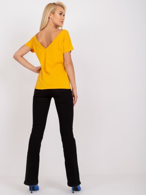 T-shirt RV-TS-4662.86 ciemny żółty XS T-shirt RV-TS-4662.86 ciemny żółty XS