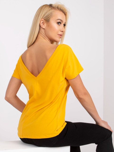 T-shirt RV-TS-4662.86 ciemny żółty XS T-shirt RV-TS-4662.86 ciemny żółty XS
