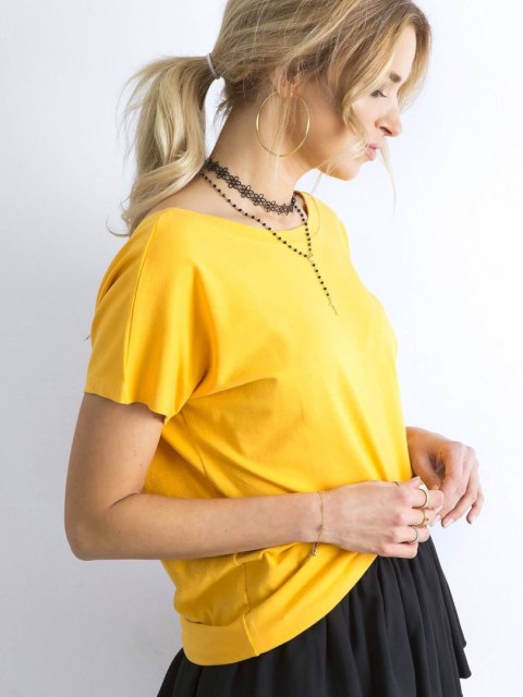 T-shirt RV-TS-4662.86 ciemny żółty XS T-shirt RV-TS-4662.86 ciemny żółty XS