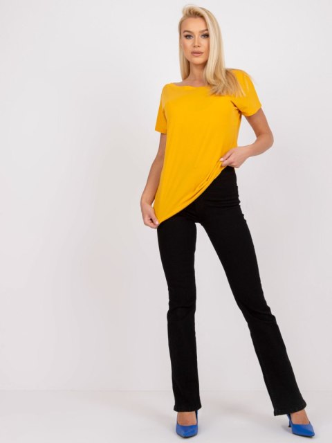 T-shirt RV-TS-4662.86 ciemny żółty XS T-shirt RV-TS-4662.86 ciemny żółty XS