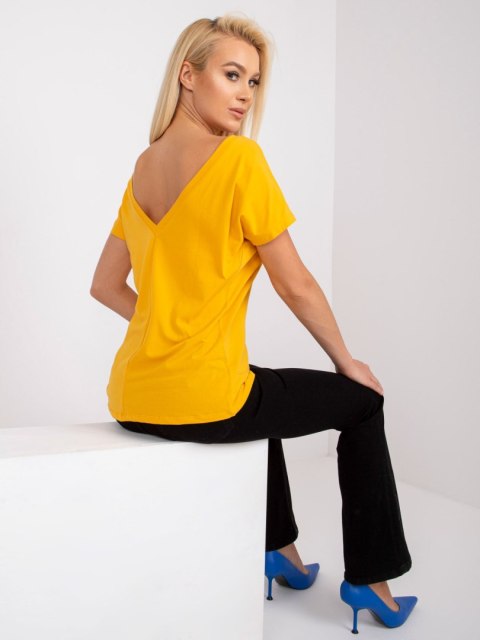 T-shirt RV-TS-4662.86 ciemny żółty XS T-shirt RV-TS-4662.86 ciemny żółty XS