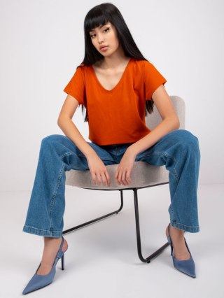 T-shirt RV-TS-4832.38P ciemny pomarańczowy S