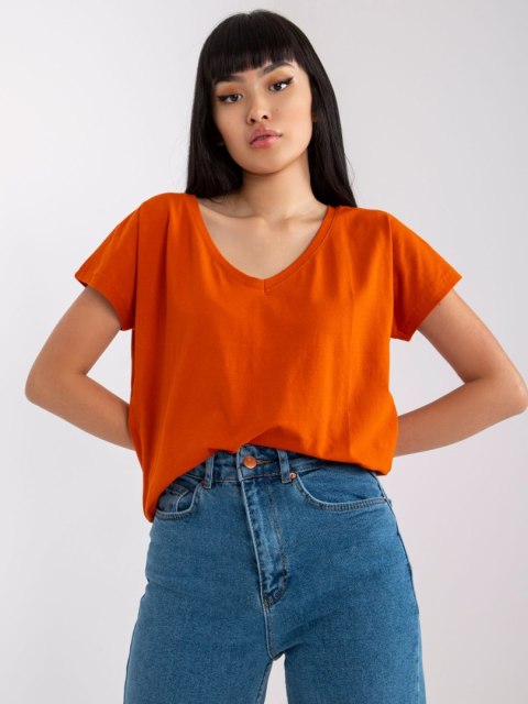 T-shirt RV-TS-4832.38P ciemny pomarańczowy S T-shirt RV-TS-4832.38P ciemny pomarańczowy S