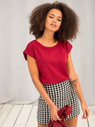 T-shirt RV-TS-4833.91P bordowy XS