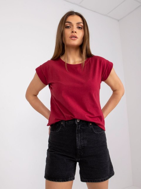 T-shirt RV-TS-4833.91P bordowy XS T-shirt RV-TS-4833.91P bordowy XS
