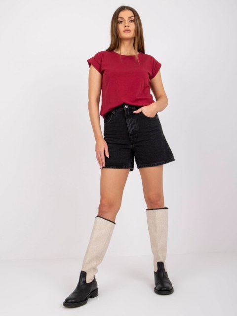 T-shirt RV-TS-4833.91P bordowy XS T-shirt RV-TS-4833.91P bordowy XS