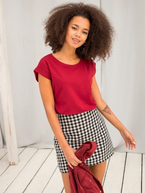 T-shirt RV-TS-4833.91P bordowy XS T-shirt RV-TS-4833.91P bordowy XS