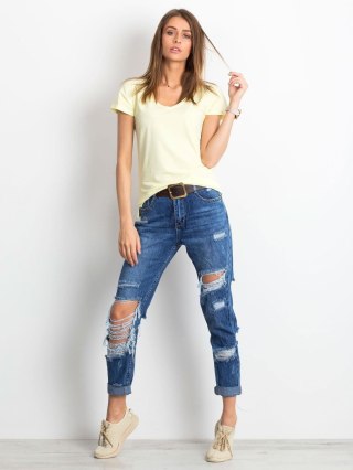 T-shirt RV-TS-4837.37P jasny żółty XS