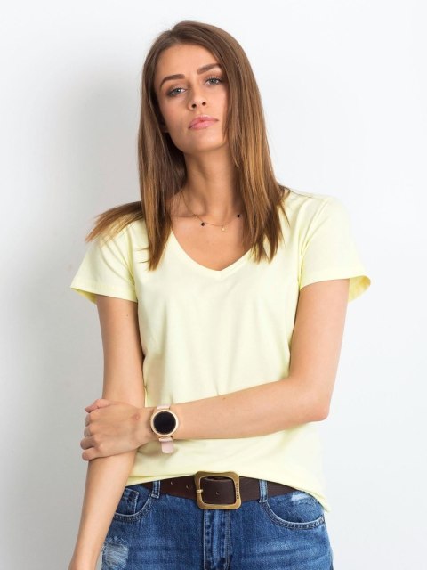 T-shirt RV-TS-4837.37P jasny żółty XS
