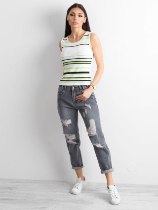 Top AT-TP-5038.28P biało-zielony one size S/M